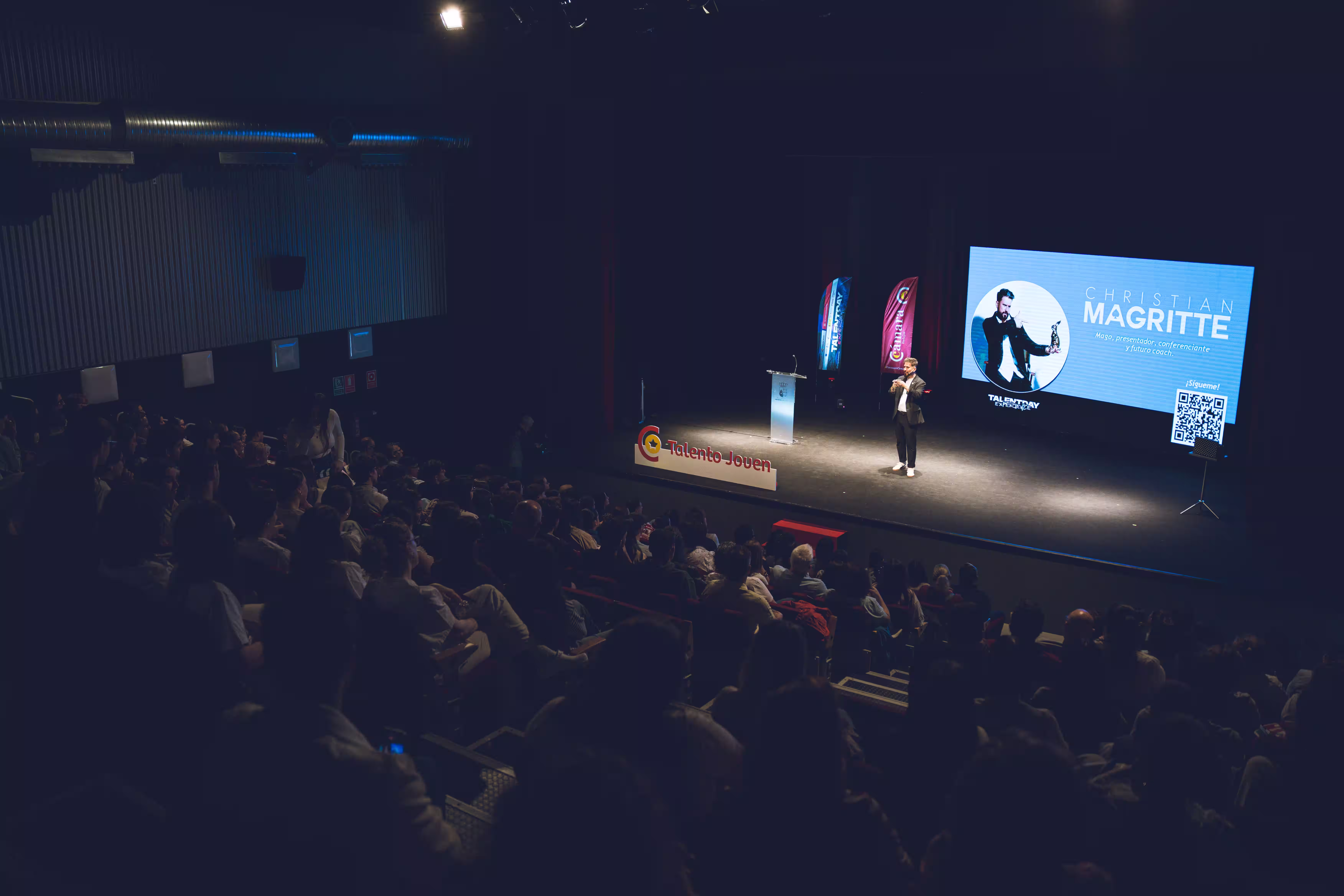 Christian Magritte en evento